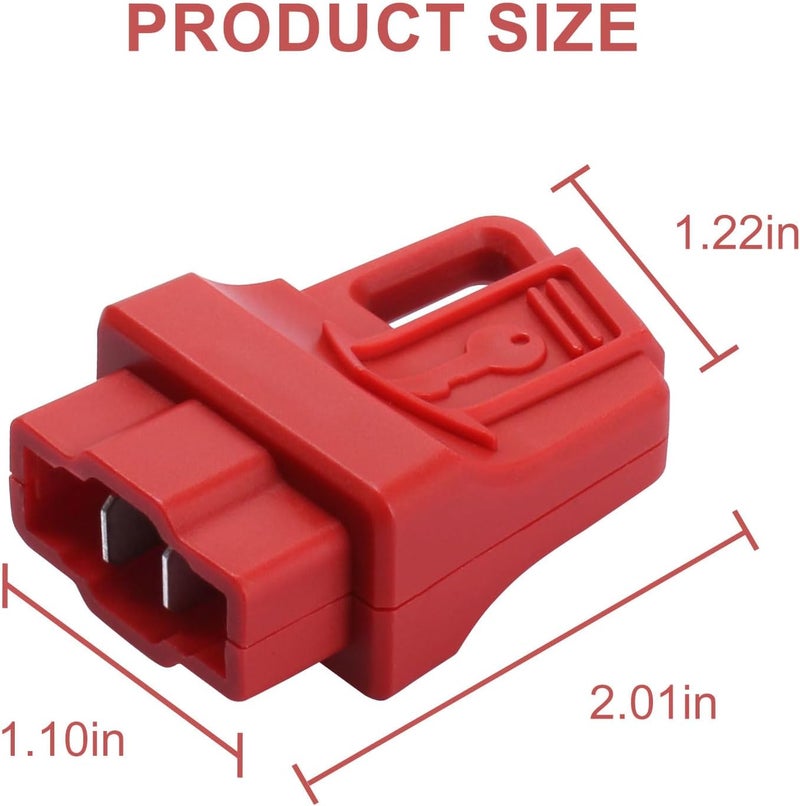VIDABTE 311280001 Starter Key for Lawn mowers, Mower Fuse Keys for Ryobi 40V Lawn Mower P1100, RY40104, RY40108, RY40109 (red - 2 pcs) - Image 2